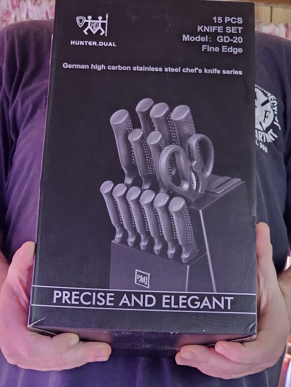 Hunter.Dual 15-Piece Set (Model: GD-20 Fine Edge) NIB Retail $60